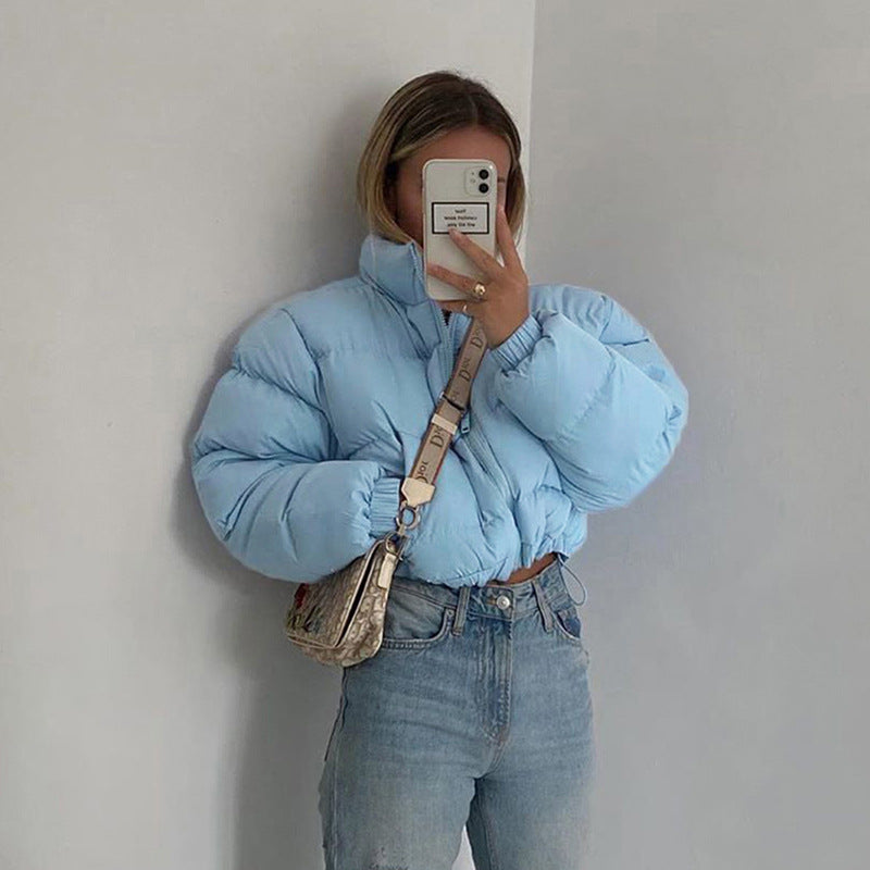 Damen Steppjacke mit hohem Kragen und kürzerem Schnitt Drune