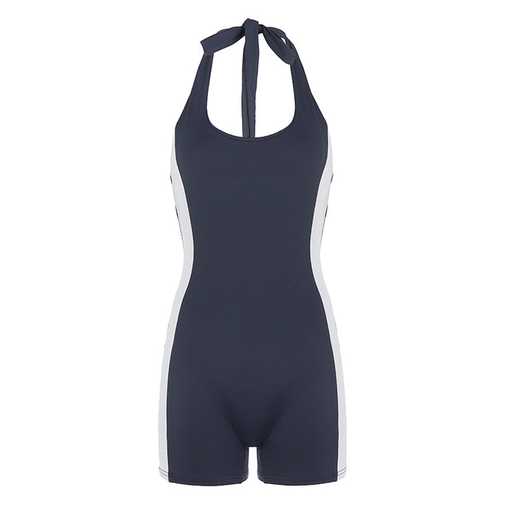 Damen Sportlicher Schwimmanzug mit elegantem Halterdesign Drune