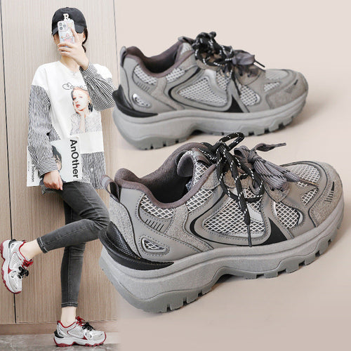 Damen Sportliche Wanderschuhe mit atmungsaktiver Mesh-Oberfläche und stabiler Sohle Drune