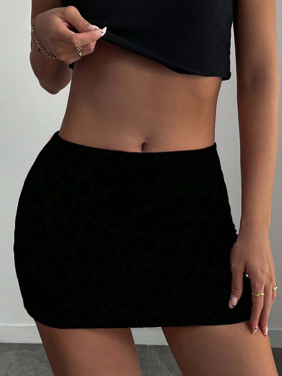 Damen Bikiniröckchen mit eleganter Drapierung Drune