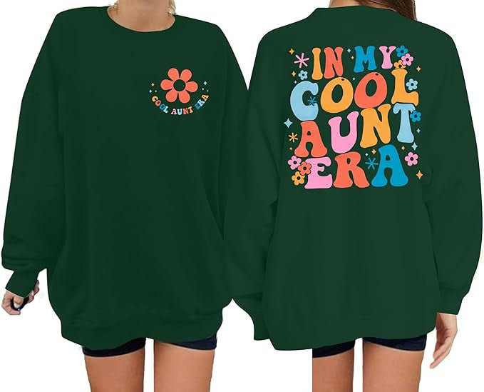 Damen Sweatshirt mit modernem floralen Print und lässigem Schnitt Drune