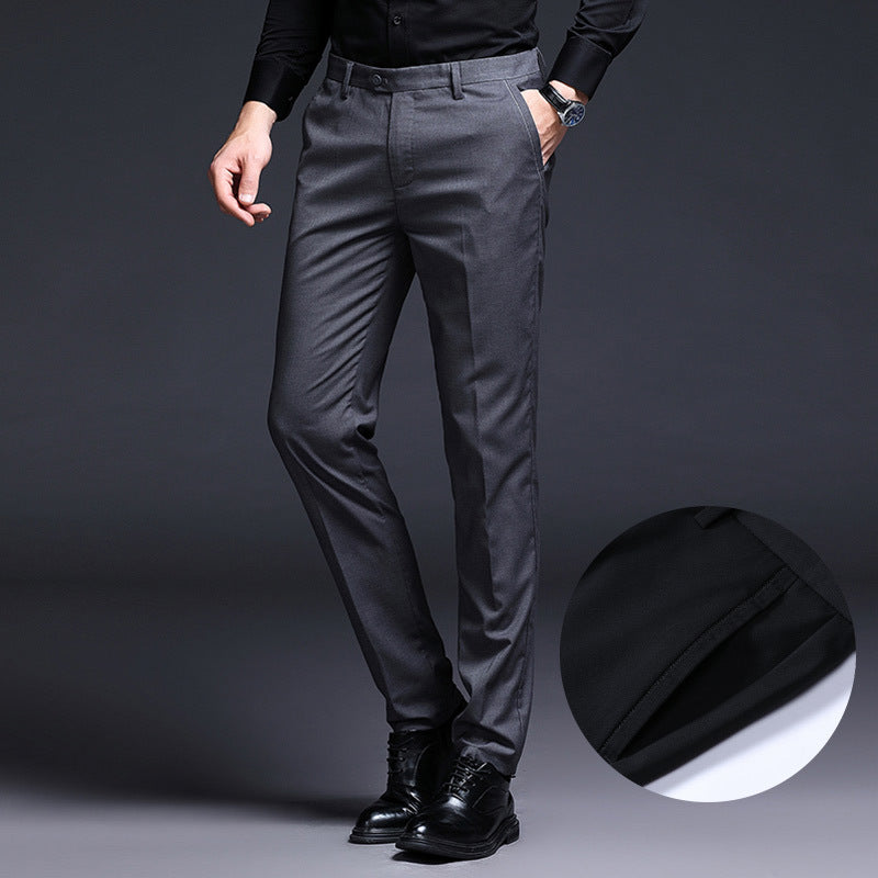 Herren elegante Anzughose mit schmaler Passform und hoher Bequemlichkeit Drune