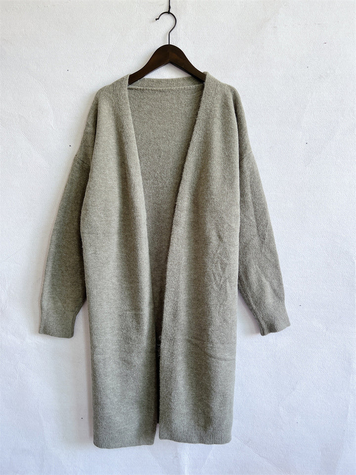 Damen langen Strickcardigan Drune
