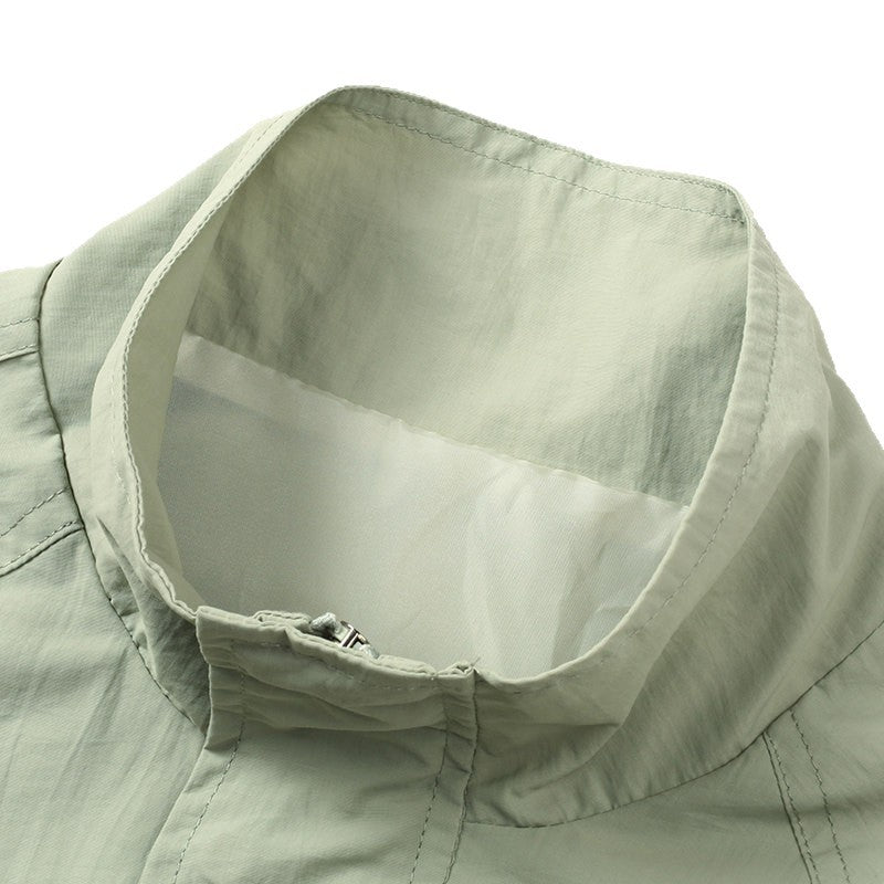 Herren Übergangsjacke mit praktischem Stehkragen und funktionalen Taschen Drune