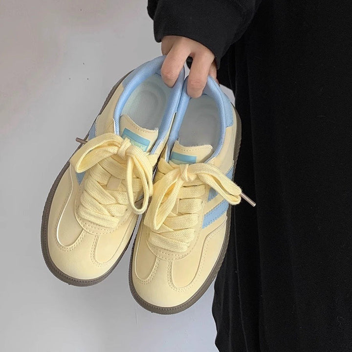 Damen Sneakers mit weichem Obermaterial und trendigen Farbakzenten Drune