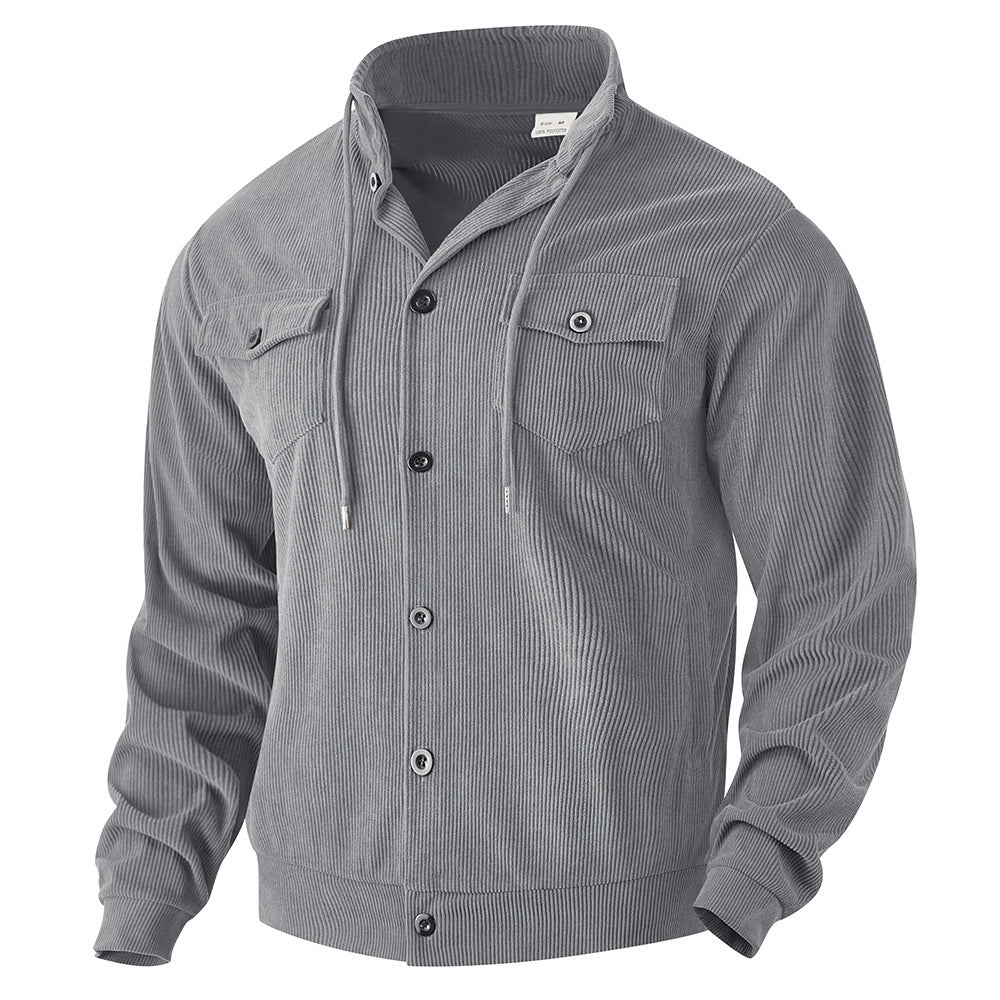 Herren modische Cordjacke mit praktischen Taschen und hochwertiger Verarbeitung Drune