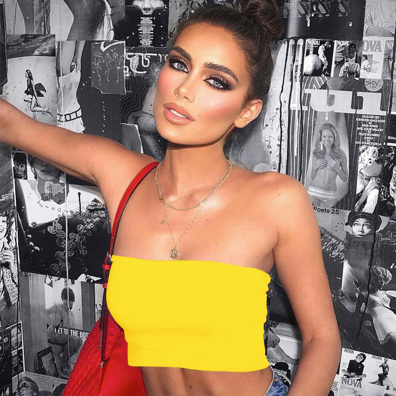 Damen Bandeau-Top aus elastischem Material mit figurformendem Schnitt Drune
