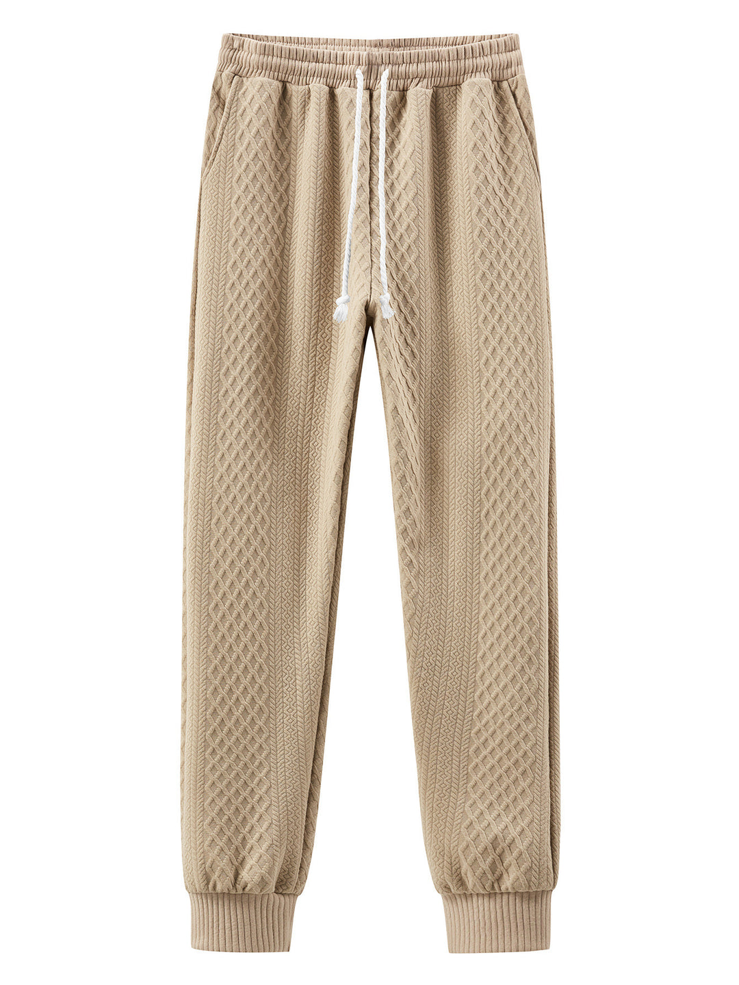 Herren Komfortable Strick-Jogginghose mit modernem Design und elastischem Bund Drune