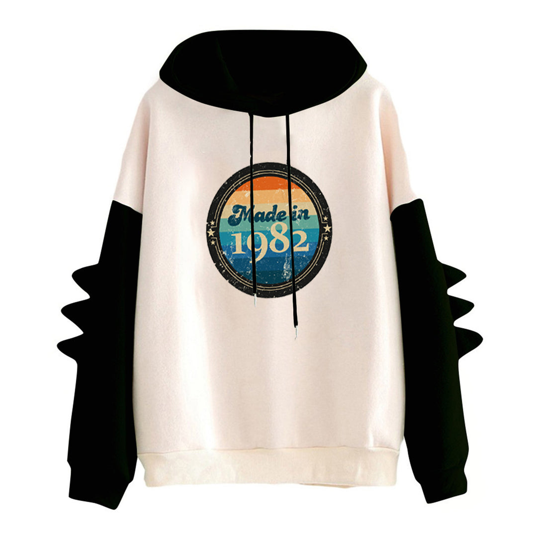 Damen Kapuzenpullover mit einzigartigem Retro-Design Drune