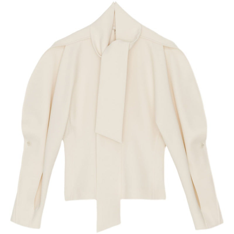 Damen elegante Oversize-Jacke mit hohem Kragen und modernen Details Drune