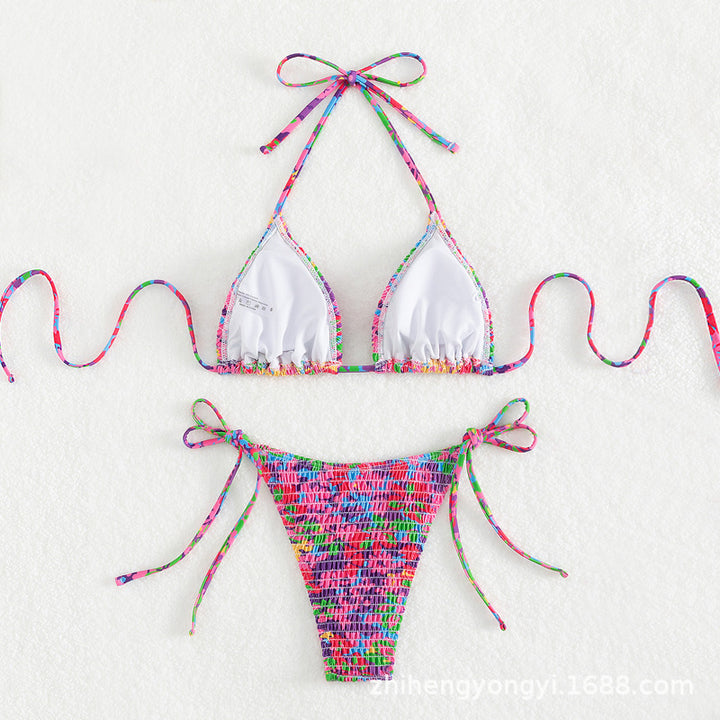 Damen Bunte Triangle-Bikini Drune