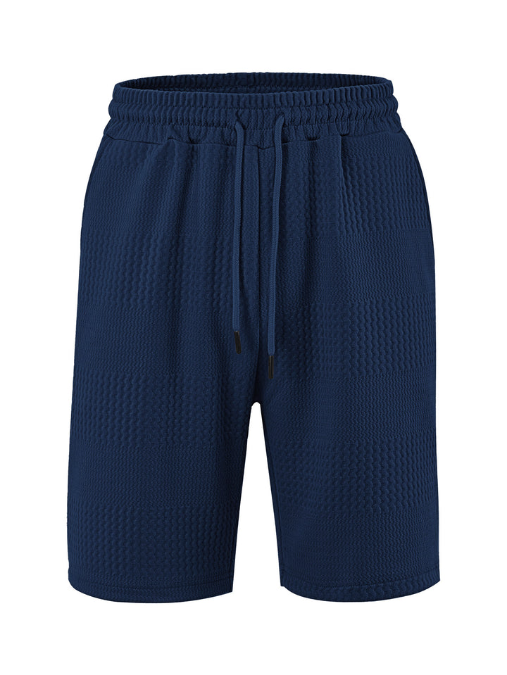 Herren Sportliche Kurze Hosen mit innovativer Textur und elastischem Bund Drune