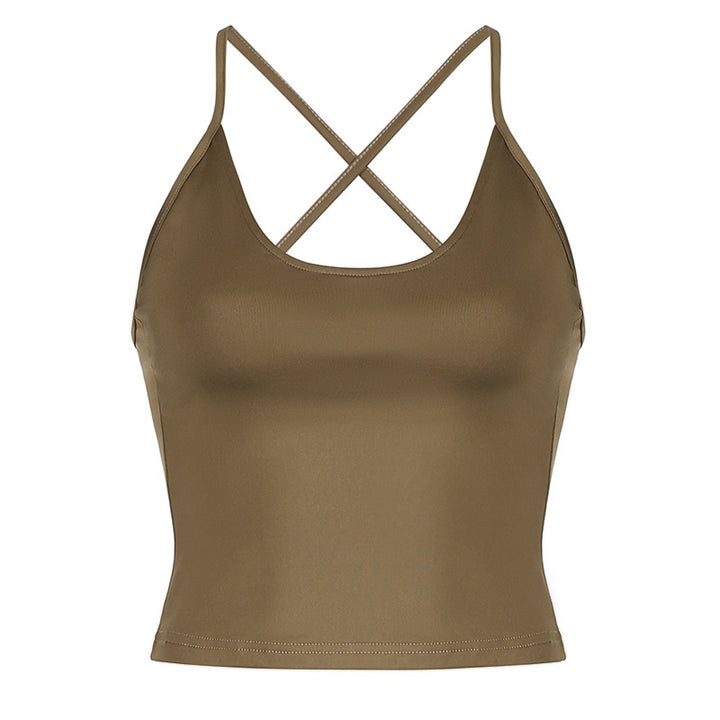 Damen Sportliches Top- und Shorts-Set mit verstellbarem Bund und elastischem Material Drune