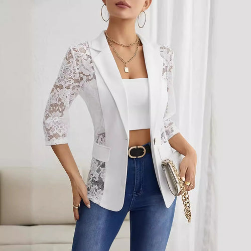 Drune | Spitzenbesatz Kleine Blazer-Oberteil