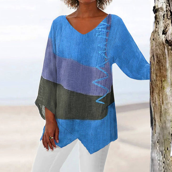 Drune | Damen Stilvolle Sommerbluse