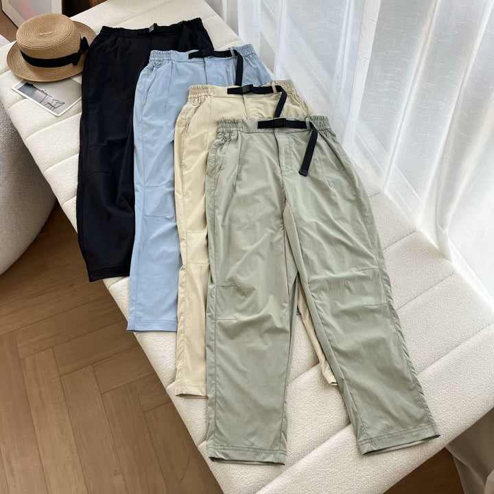 Damen lässige und innovative Freizeithose mit verstellbarem Bund Drune
