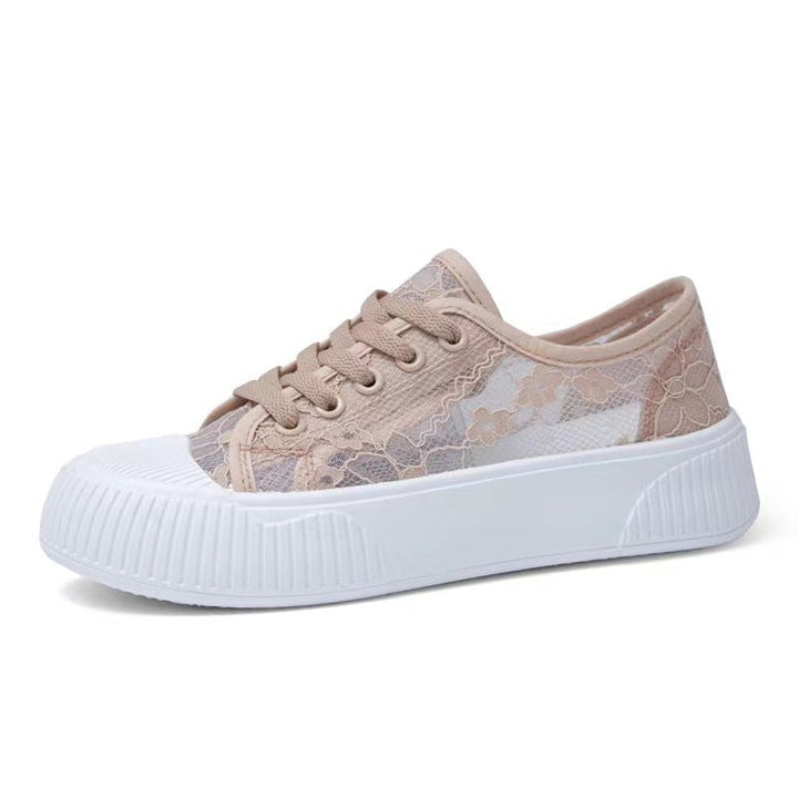 Damen Sneakers mit eleganter Spitzenoptik und komfortabler Polsterung Drune
