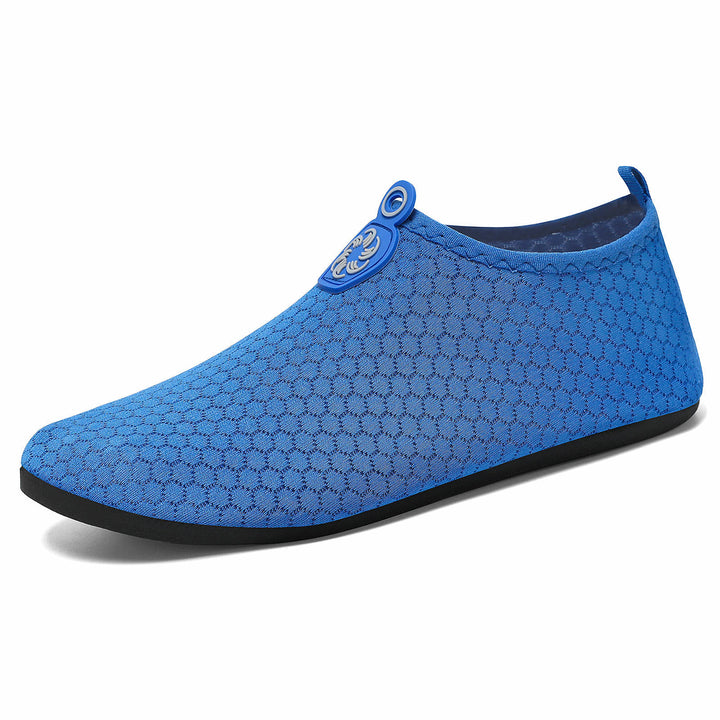 Damen nan leichter gestrickter Wasserschuh Slip-On mit nahtlosem Sockenschaft und rutschfester Gummisohle Drune