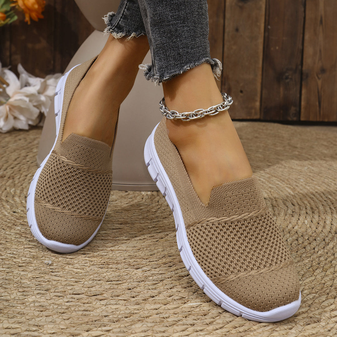 Damen Atmungsaktive Slip-On Sneakers mit flexiblem Sohlenkomfort Drune