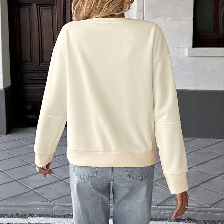 Damen Sweatshirt mit einzigartigem Schleifenmotiv Drune
