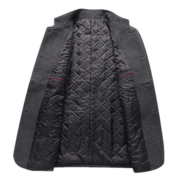 Herren modische Übergangsjacke mit Stehkragen und eleganten Details Drune