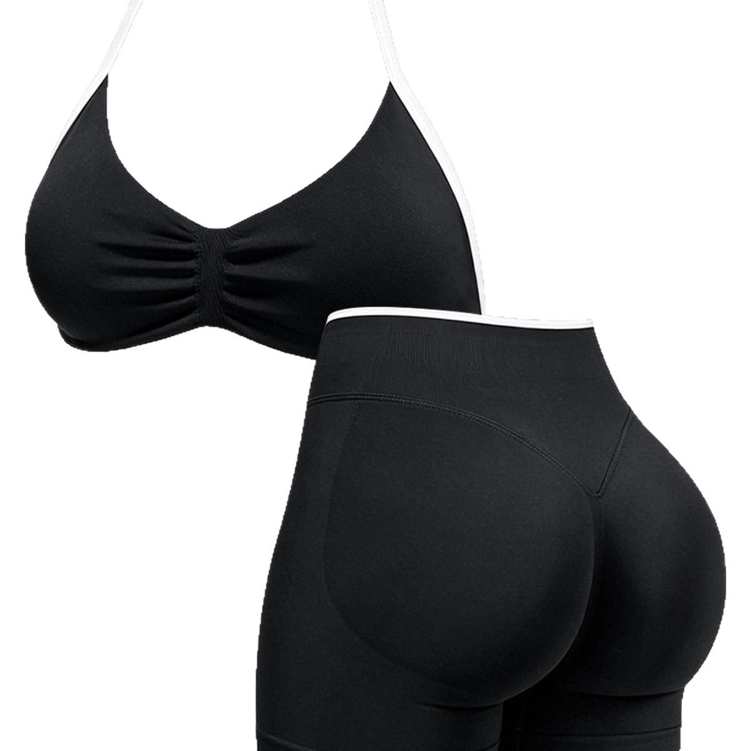Damen Sportliches Crop-Top und Shorts-Set Drune