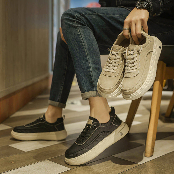 Damen Komfortable Sneakers aus hochwertigem Leder mit dämpfender Laufsohle Drune
