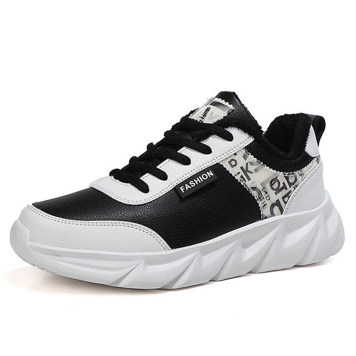 Damen nan urbaner voluminöser Sneaker mit weichem Kunstfellfutter, gepolstertem Einstieg und markanter Profilsohle Drune