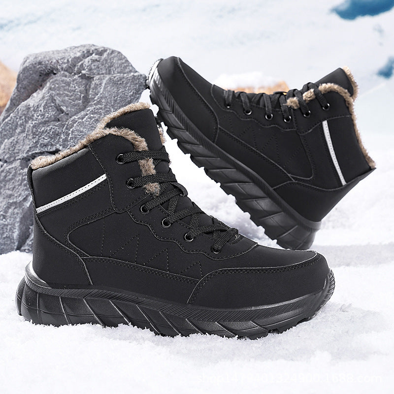 Damen Hohe Winterstiefel mit kuscheligem Futter und griffiger Sohle Drune