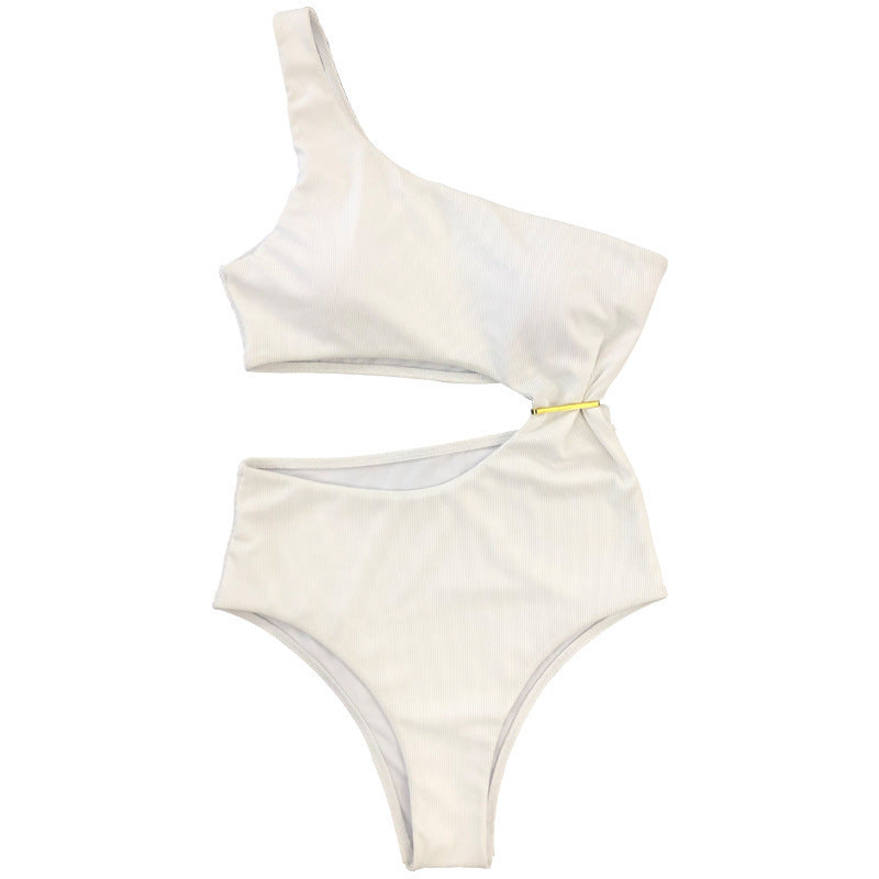 Damen Einseitiger Bikini mit hohem Bund Drune
