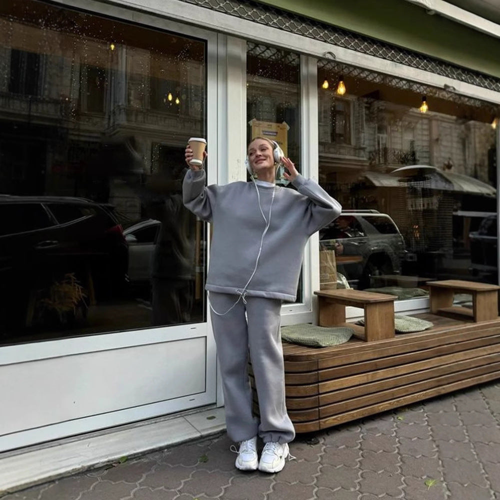 Damen gemusterter Oversized Sweatshirt Drune
