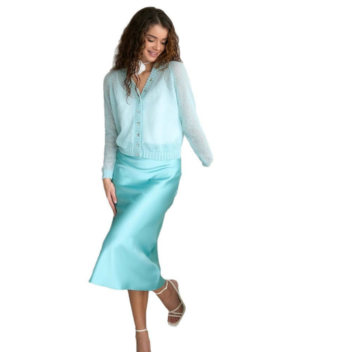 Damen Strickjacke mit tiefem V-Ausschnitt und praktischen Taschen Drune