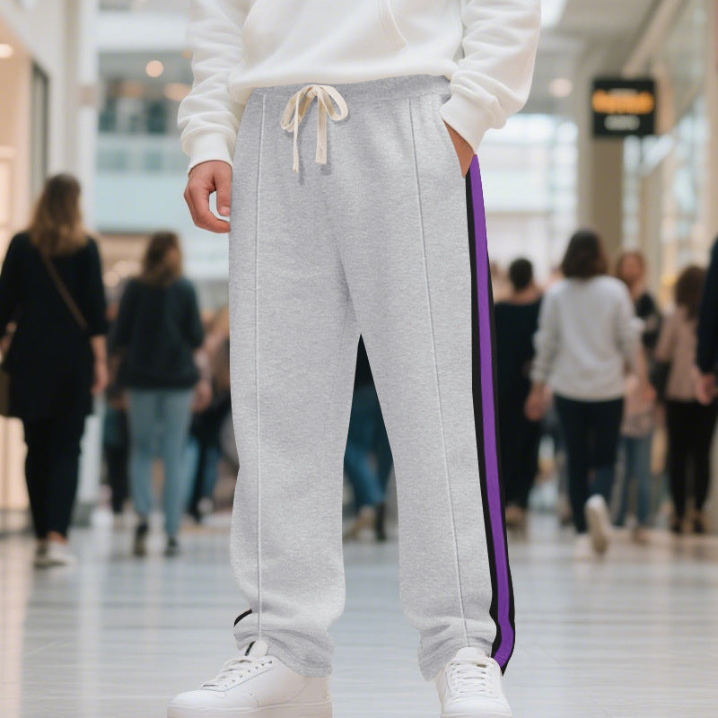 Herren Sportliche Sweatpants mit seitlichen Kontraststreifen Drune