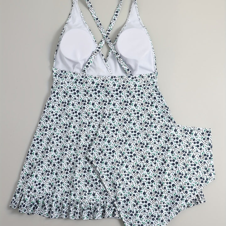 Damen Strandkleid mit floralem Design Drune