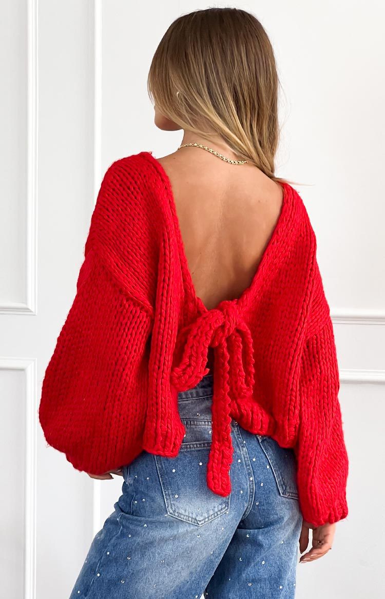 Damen Strickjacke mit breiten Ärmeln und Taillenzug Drune