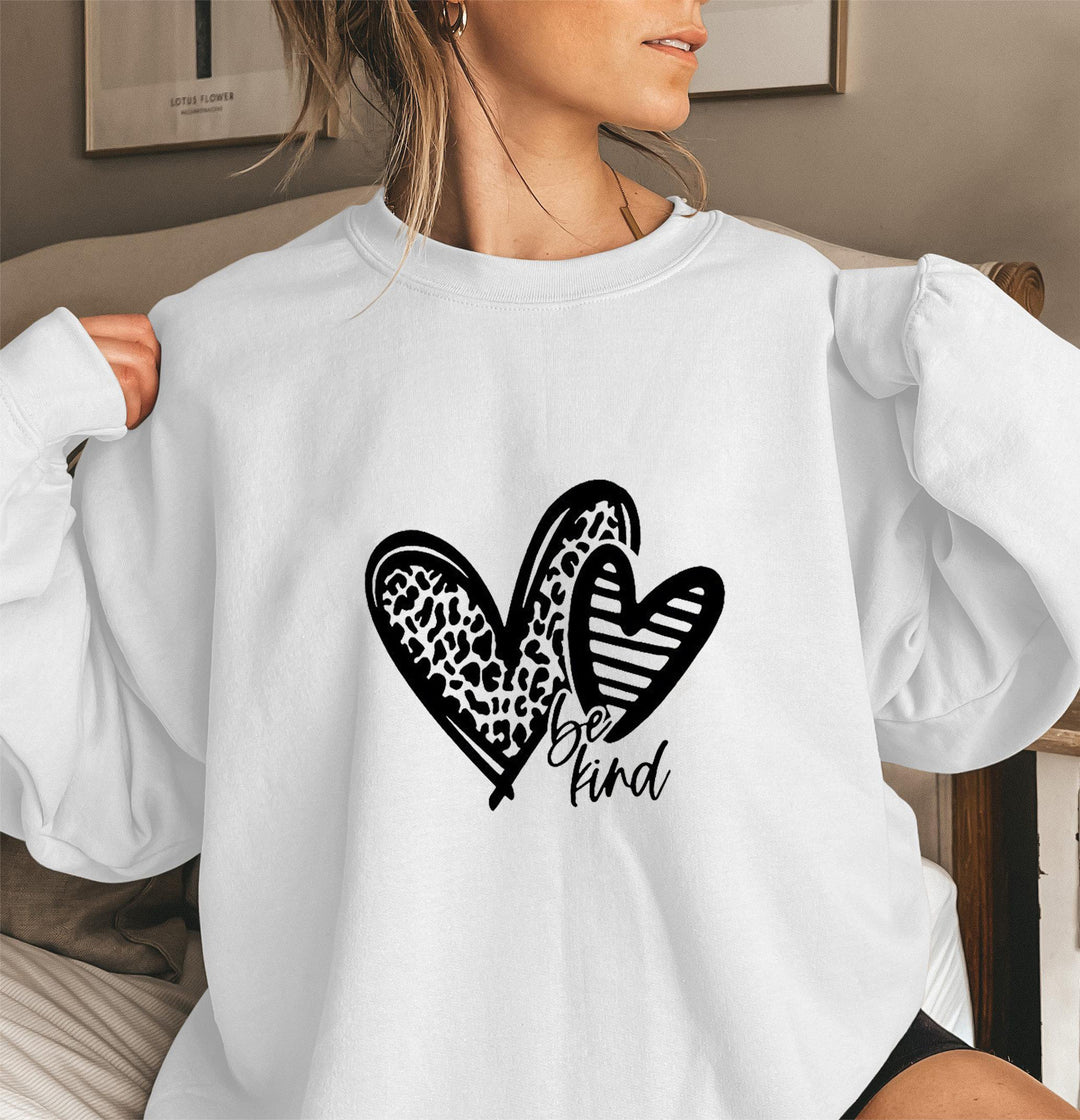 Damen Sweatshirt mit modischem Herzmotiv und lässigem Schnitt Drune