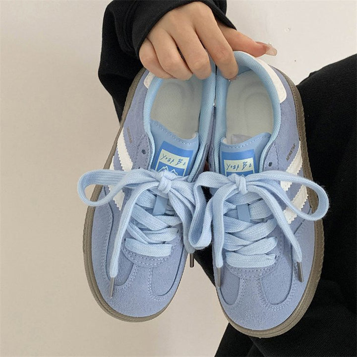 Damen Sportliche Sneakers mit reflektierenden Elementen und atmungsaktiver Oberflächenstruktur Drune