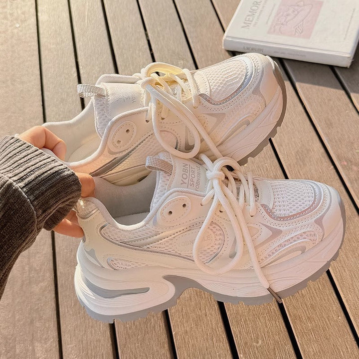 Damen Sportliche Sneakers mit atmungsaktivem Obermaterial und dämpfender Sohle Drune