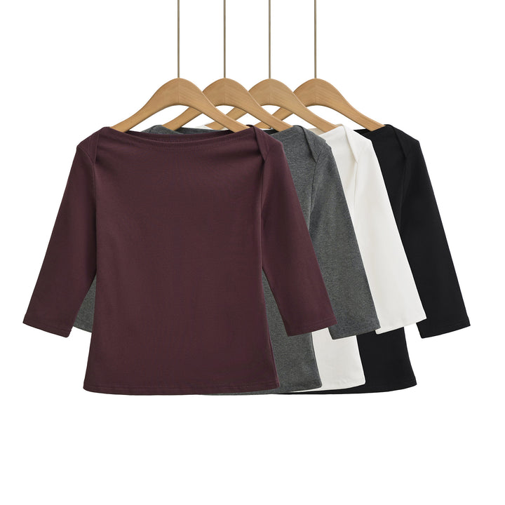 Damen Langarmshirt mit lässigem Schnitt und modernen Details Drune