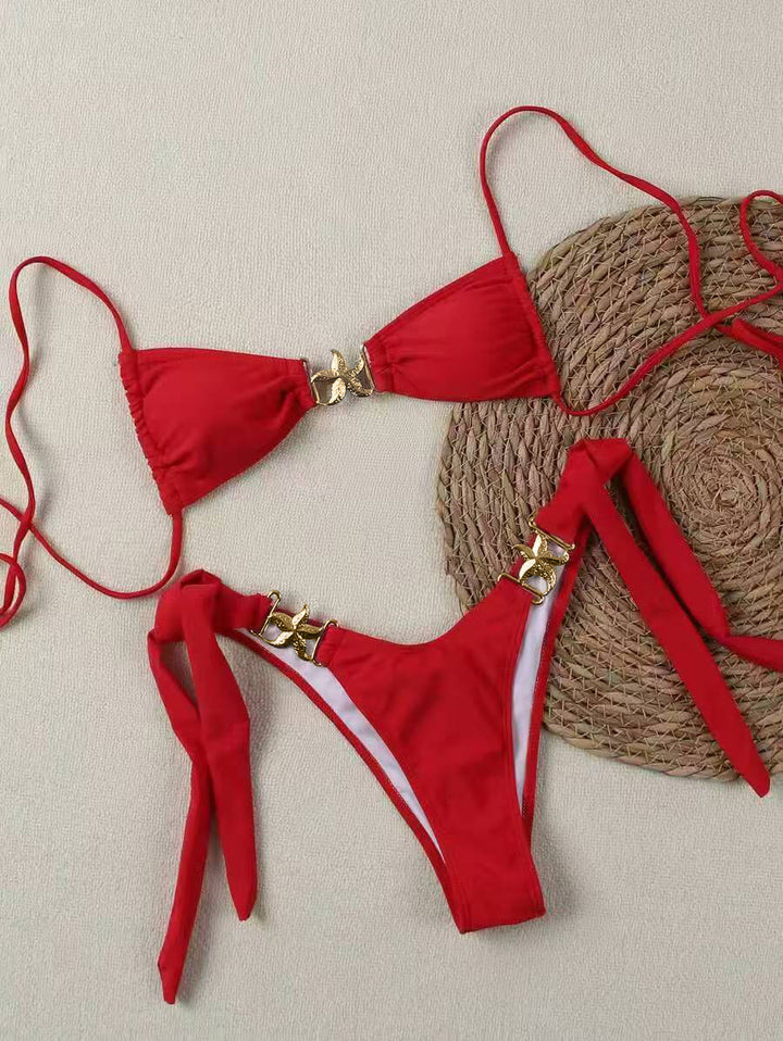 Damen Bikini-Set mit eleganten Schnallen Drune