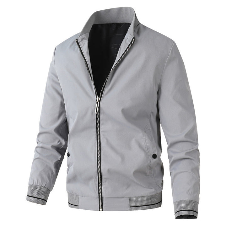 Herren modische Bomberjacke mit sportlichem Design und elastischen Bündchen Drune
