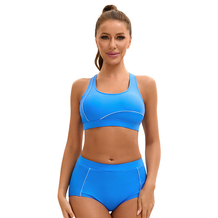 Damen Sportliches Bikini-Set mit hochelastischem Material und figurbetontem Schnitt Drune