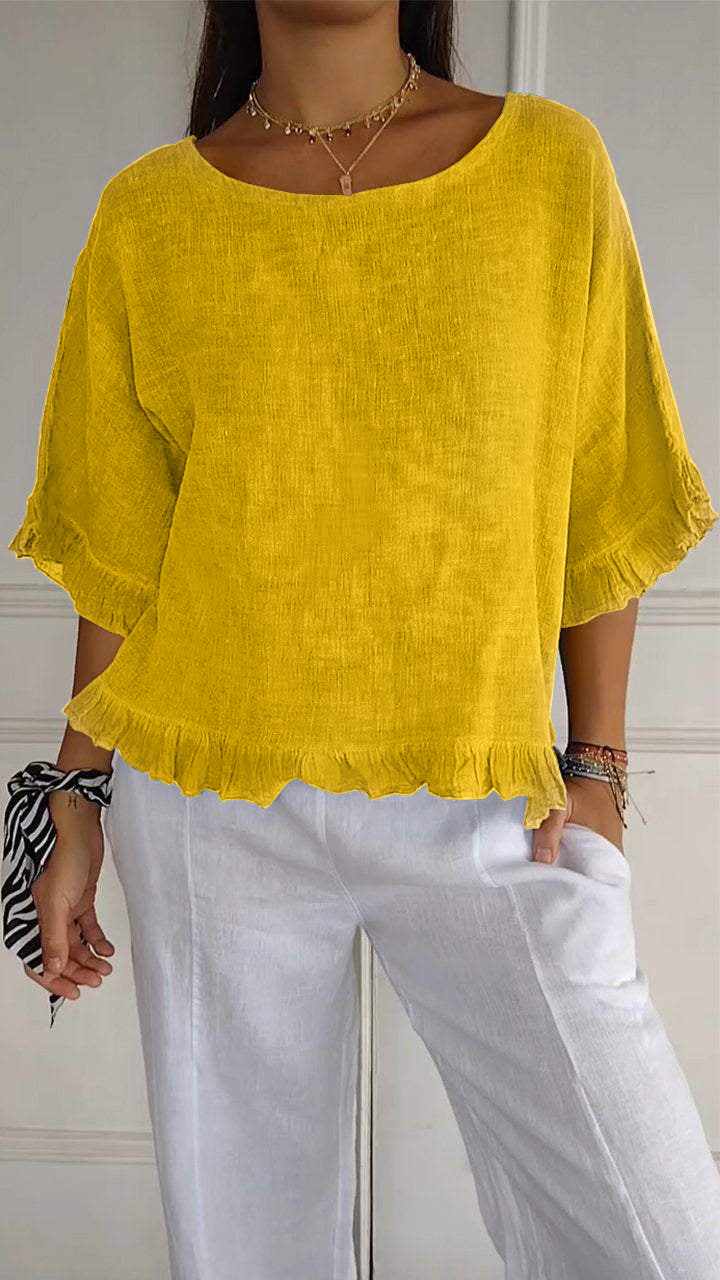 Damen Casual Oversize Shirt Drune