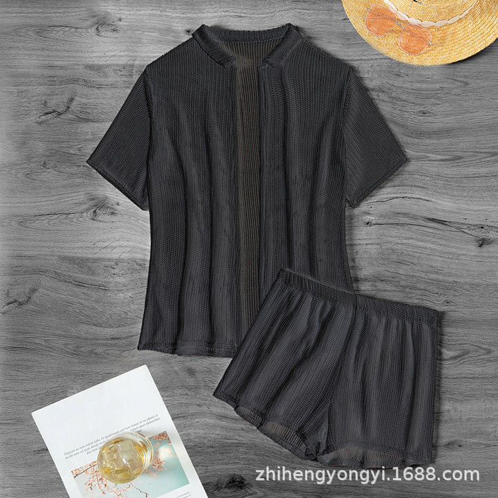 Damen Freizeitanzug mit luftigem Strickdesign Drune