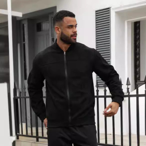 Herren modische Jacke im sportlichen Suede-Look Drune