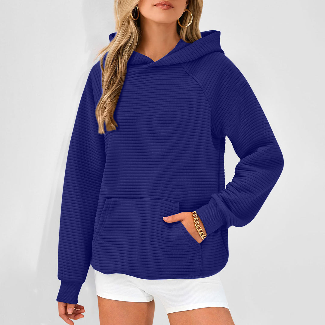 Damen Kapuzenpullover mit strukturiertem Stoff Drune