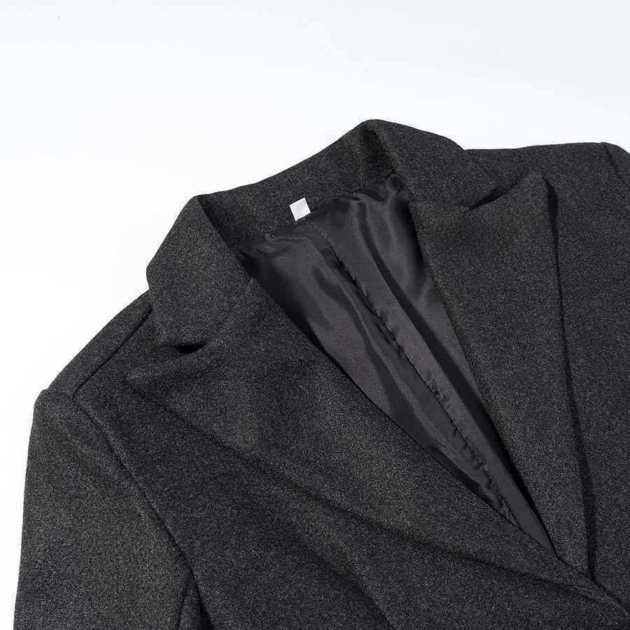 Damen Eleganter Anzugmantel mit klassischem Revers Drune