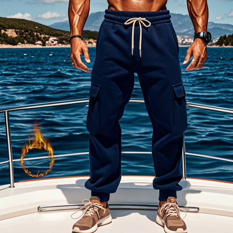 Herren Sportliche Cargo-Jogginghose mit elastischem Bund und praktischen Taschen Drune