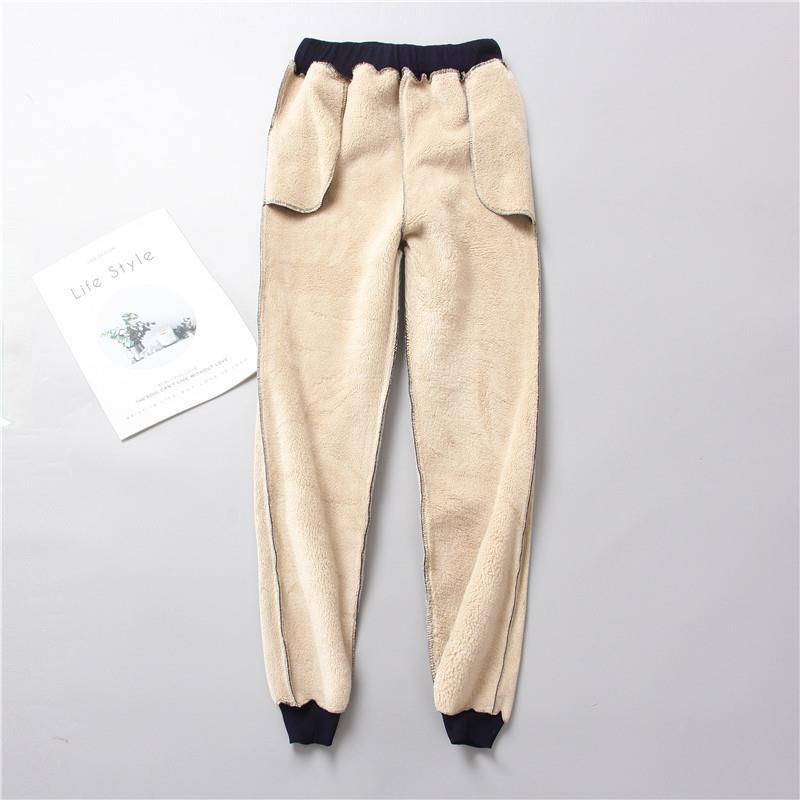Damen nan gefütterte Therm-Jogginghose mit Kordelzug, seitlichen Eingrifftaschen und schmalem Bein Drune