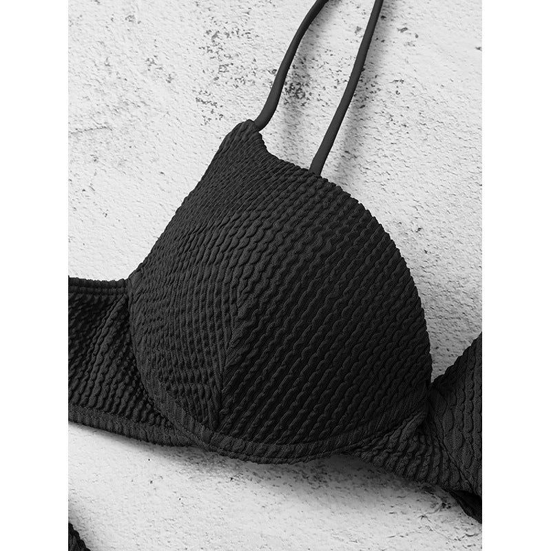 Damen Hoch tailliertes Bikini-Set mit gepolstertem Oberteil Drune